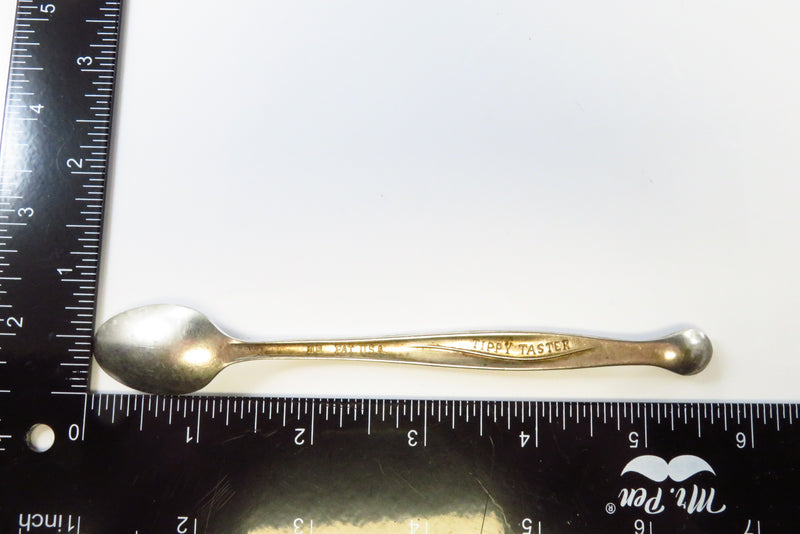 Vintage Tippy Taster Double Ended Spoon 5 11/16" Long