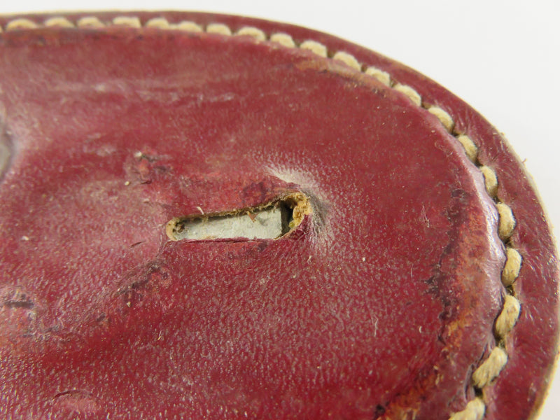For  Repair/Repurpose Vintage Yellow Rose of Texas Leather Belt Buckle, 1970s, Oval