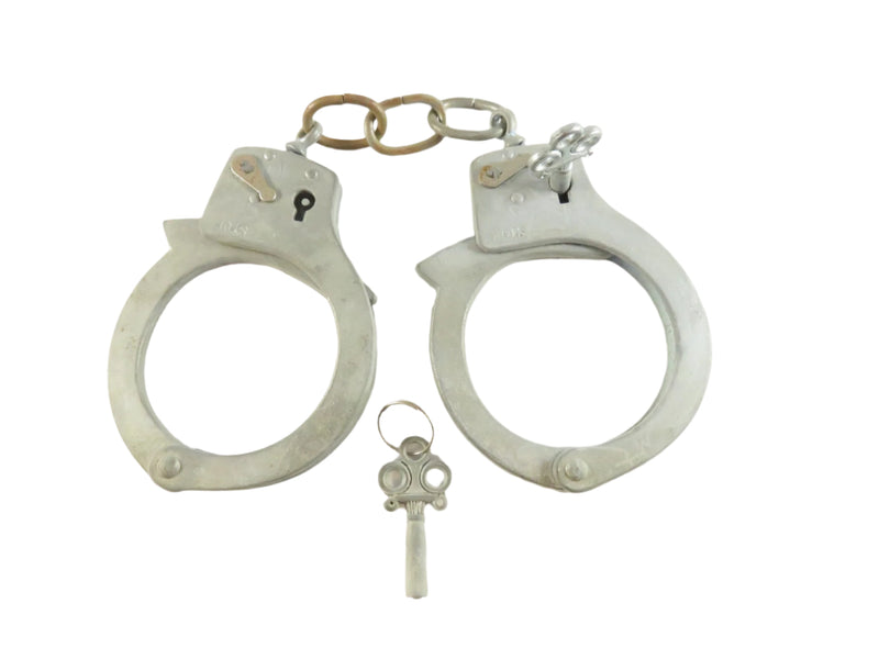 Vintage Compass Toy Handcuffs, Working Key, Fits Adult/Child, Collectible