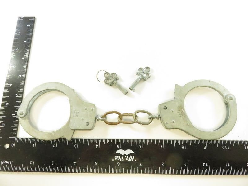 Vintage Compass Toy Handcuffs, Working Key, Fits Adult/Child, Collectible