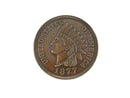 Vintage Oversized 1877 Indian Head Penny Replica, 3" Wide, 4.17mm High, Novelty — front view