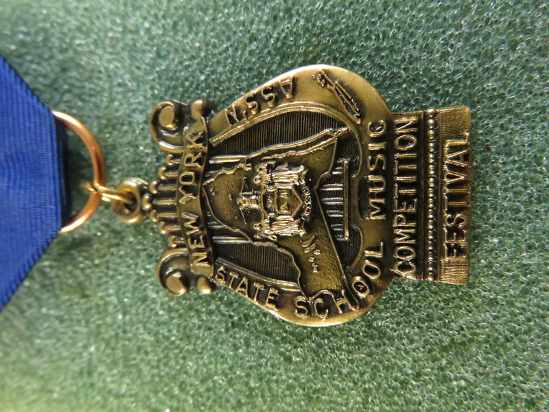 Vintage NYS Music Festival Medal, Dieges & Clust, 1970s, Original Case