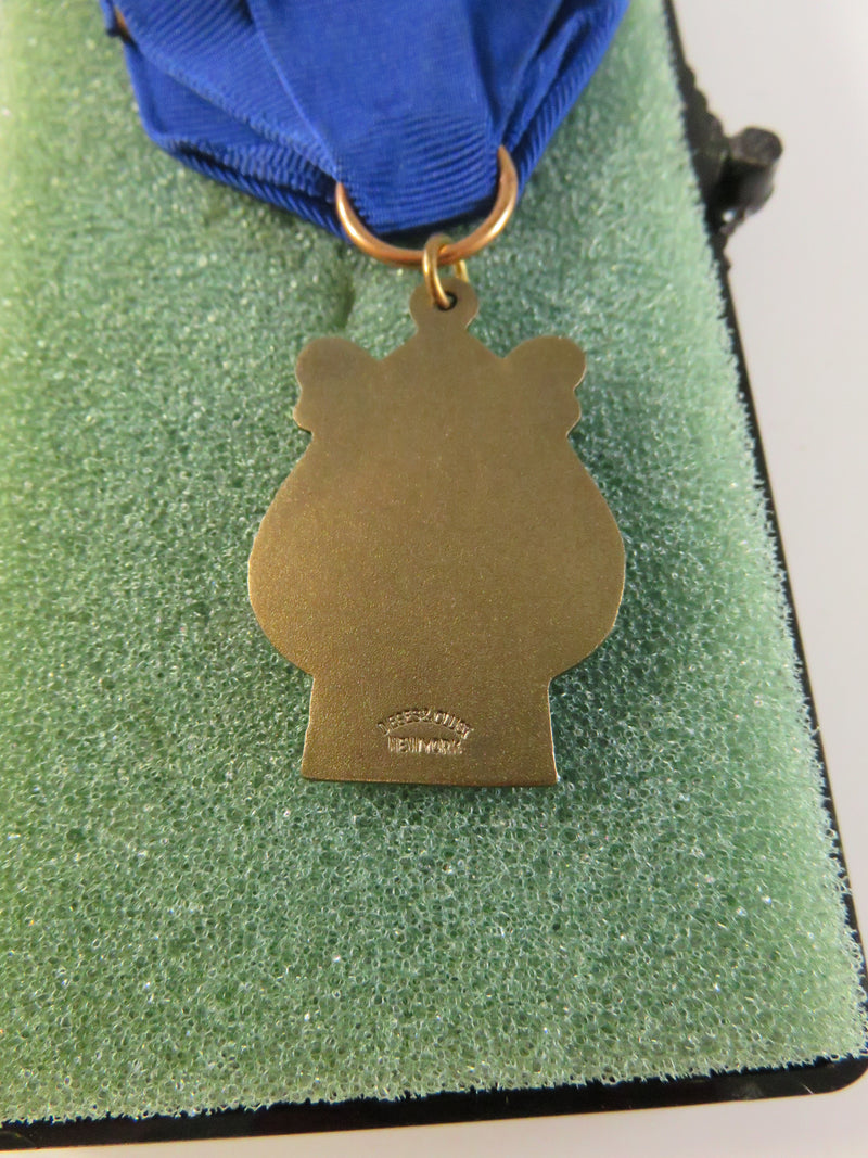 Vintage NYS Music Festival Medal, Dieges & Clust, 1970s, Original Case