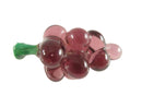 Vintage Purple Glass Grape Bunch Figure, Small Art Glass, 360-Degree Design — front view
