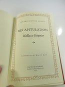 Wallace Stegner - Recapitulation - 1979 - First Edition Society - Leather Bound Franklin Library Walter Accents