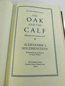 Aleksandr Solzhenitsyn The Oak and the Calf 1980 First Edition Society Leather Bound Franklin Library accents translated