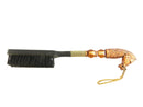 Vintage Japanese Horse Head Shoe Brush, Novelty Brush — Gold — front view