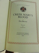 Dee Brown - Creek Mary's Blood - 1980 First Edition Society - Leather Bound Franklin Library illustrated accents Joseph