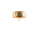 Victorian 10K Gold Filled Band Ring, Antique Style, Size 7.5, 6.94mm — 10K, Gold — front view