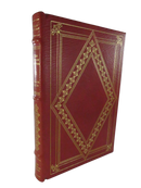 Leather bound book with gilt accents