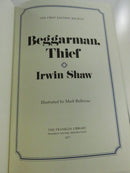 Irwin Shaw - Beggarman, Thief - 1977 - First Edition Society - Leather Bound Franklin Library Illustrated Press accents
