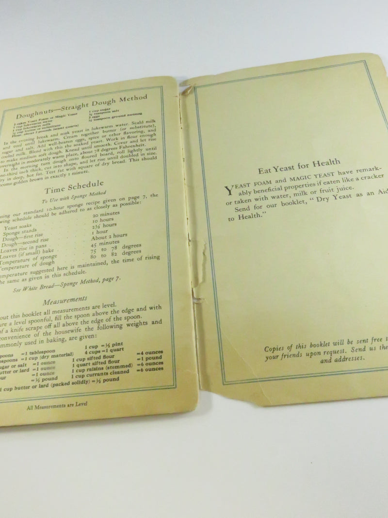 Vintage 1920s "The Art of Making Bread" Cookbook - Northwestern Yeast Co.