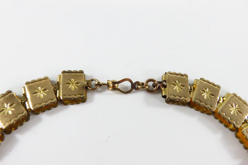 Victorian Era Children's Book Chain Book Chain Necklace 12 3/8"  Rose Gold Tone