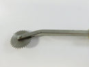 Vintage Dritz Tracing Wheel Sewing Pattern Marker Serrated Metal Wheel Marbled Plastic Handle Dressmaking Tool 6 Inch