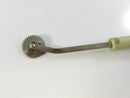 Vintage Dritz Tracing Wheel Sewing Pattern Marker Serrated Metal Wheel Marbled Plastic Handle Dressmaking Tool 6 Inch