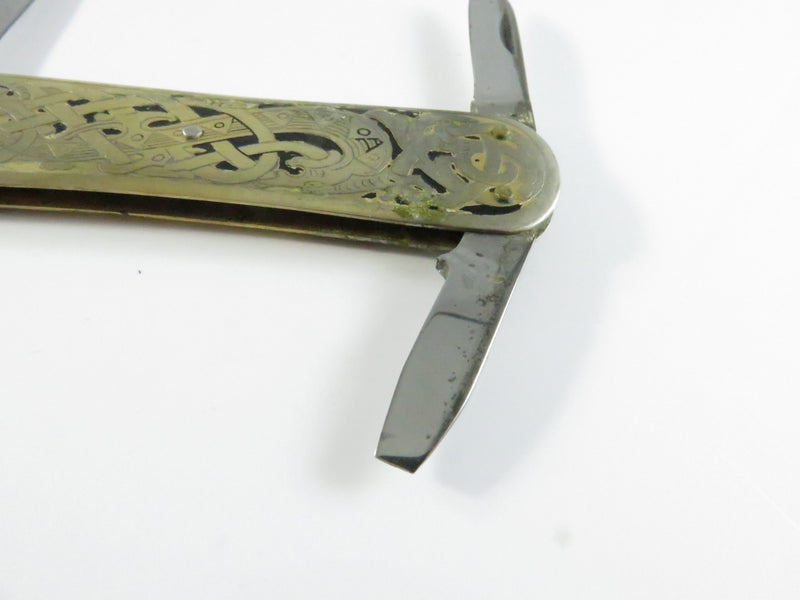 Vintage EKA Sweden Pin Knife - Coat of Arms - For Parts/Restoration
