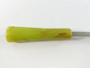 Vintage Tracing Wheel Sewing Pattern Marker Serrated Metal Wheel Marbled Yellow Plastic Handle Dressmaking Tool 6 Inch