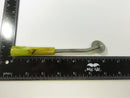 Vintage Tracing Wheel Sewing Pattern Marker Serrated Metal Wheel Marbled Yellow Plastic Handle Dressmaking Tool 6 Inch