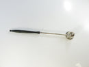 Vintage Candle Snuffer Silver Tone Metal Bell Black Wood Handle Candle Extinguisher Mid Century 10 Inch 1950s Toned