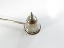 Vintage Candle Snuffer Silver Tone Metal Bell Black Wood Handle Candle Extinguisher Mid Century 10 Inch 1950s Toned