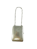 Antique mirrored coin purse with chain