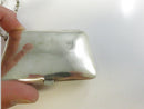 Antique c1915 Mirrored Coin Purse with Calling Card & Coin Holder Silver Toned Vintage Early Century Chain Mirror 1900s