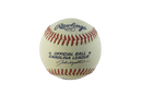 Rawlings Official Ball Carolina League baseball panel with John Hopkins President signature mark