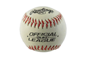 Rawlings Official League OLB3 baseball front panel with red stitching