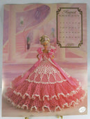 Vintage Miss August 1992 Crochet Pattern - Annie's Attic - Barbie Doll Dress — front view