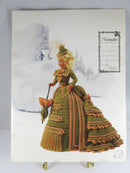 Vintage Miss November 1993 No. 7611 Crochet Pattern - Annie's Attic - Barbie Doll Dress — front view
