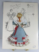Vintage Miss February 1994 No. 7702 Crochet Pattern - Annie's Attic - Barbie Doll Dress — front view