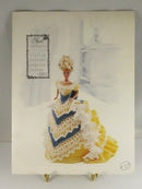 Vintage Miss April 1993 No. 7604 Crochet Pattern - Annie's Attic - Barbie Doll Dress — front view