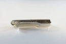 Sterling Silver Tie Bar Clip With Etched Face and Applied Cultured Pearl product image for Just Stuff I Sell, clear front view, neutral background, original listing photo, optimized descriptive alt text, centered composition variant 4