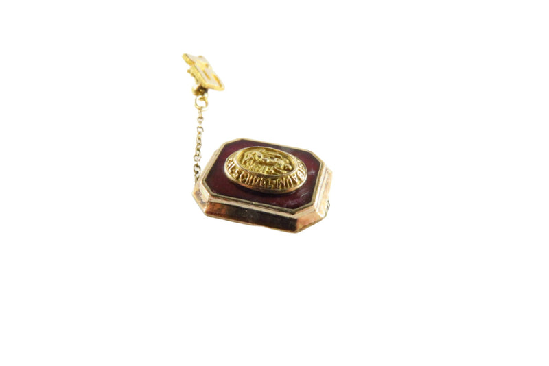 1951 Mastbaum Vocational Technical School Pin by Sook Gold Filled