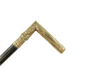 Antique Victorian Walking Stick - Gold-Filled "L" Grip Handle - Engraved Initials - Project Piece — Gold, Rose Gold — front v