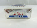 Bottom view of sealed Winston Select Lights Box cigarette pack