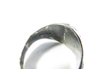 Close interior view of the stamped sterling band
