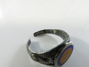 Antique 1920s WWI Transition 44th Infantry Division Colors Sterling Silver Edwardian Eagle Shield Signet Ring Size 9