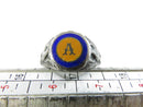 Antique 1920s WWI Transition 44th Infantry Division Colors Sterling Silver Edwardian Eagle Shield Signet Ring Size 9