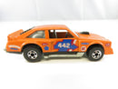 Hot Wheels Flat Out 442 Oldsmobile Cutlass 1:64 Die-Cast Stock Car Orange Hong Kong 1979-80 Mattel scale enamel racing