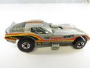 Hot Wheels Tom McEwen Mongoose Corvette Funny Car 1:64 Die-Cast Silver 1978-79 Hong Kong Flying Colors mainline scale