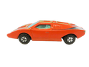 Matchbox Superfast No. 27 Lamborghini Countach left-side profile with orange body and black side graphic