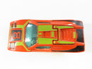 Top rear view of Matchbox Lamborghini Countach with rear engine hatch open