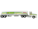 Kwik Fill tanker truck with forward-tilting hood open to chrome-plated engine bay