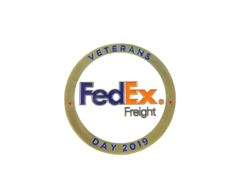 2019 Veterans Day FedEx Freight Challenge Coin - United States Veteran - Rare — front view