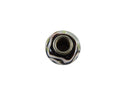 Sterling Silver Clear Black and Wavy White Glass Charm Bead 13.82mm product image for Just Stuff I Sell, clear front view, neutral background, original listing photo, optimized descriptive alt text, centered composition variant 6