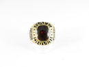 Rare 10K Gold FedEx Freight Safe Driver Ring - Ruby - Size 12.5 - 16.2g - Box — 10K, Gold • Ruby, Garnet — front view