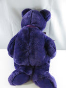 Ty Beanie Buddies Princess Diana Memorial Bear 14 Inch Purple Plush 1998 Collection Oakbrook Illinois embroidered white