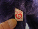 Ty Beanie Buddies Princess Diana Memorial Bear 14 Inch Purple Plush 1998 Collection Oakbrook Illinois embroidered white