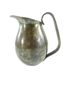 Underside of Carl F. Christensen silver plate creamer pitcher showing DENMARK base stamp